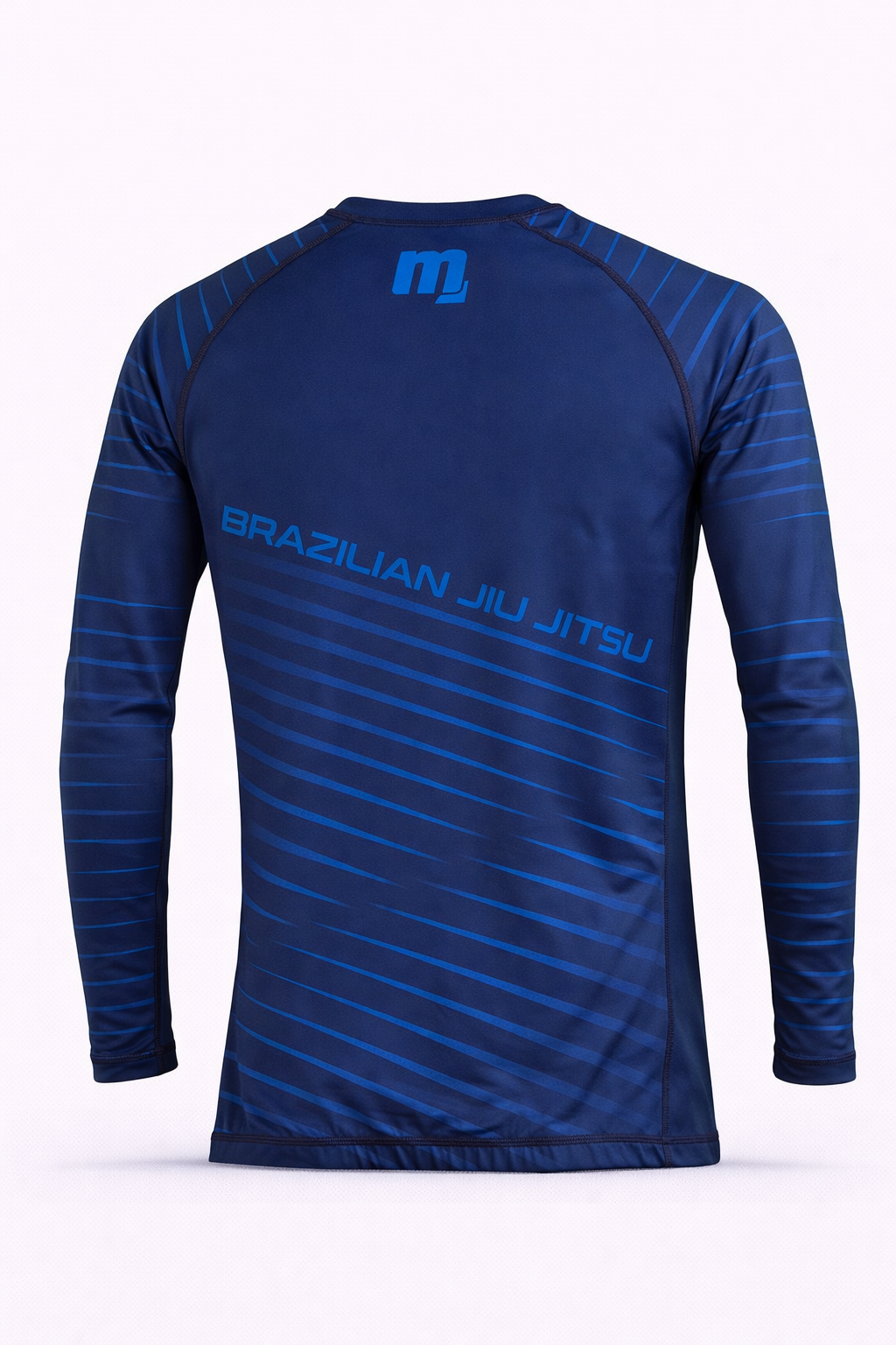 Gamebred Blue Stripe Long Sleeve Rash Guard | Jiu-Jitsu · No-Gi · MMA