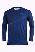 Gamebred Blue Stripe Long Sleeve Rash Guard | Jiu-Jitsu · No-Gi · MMA