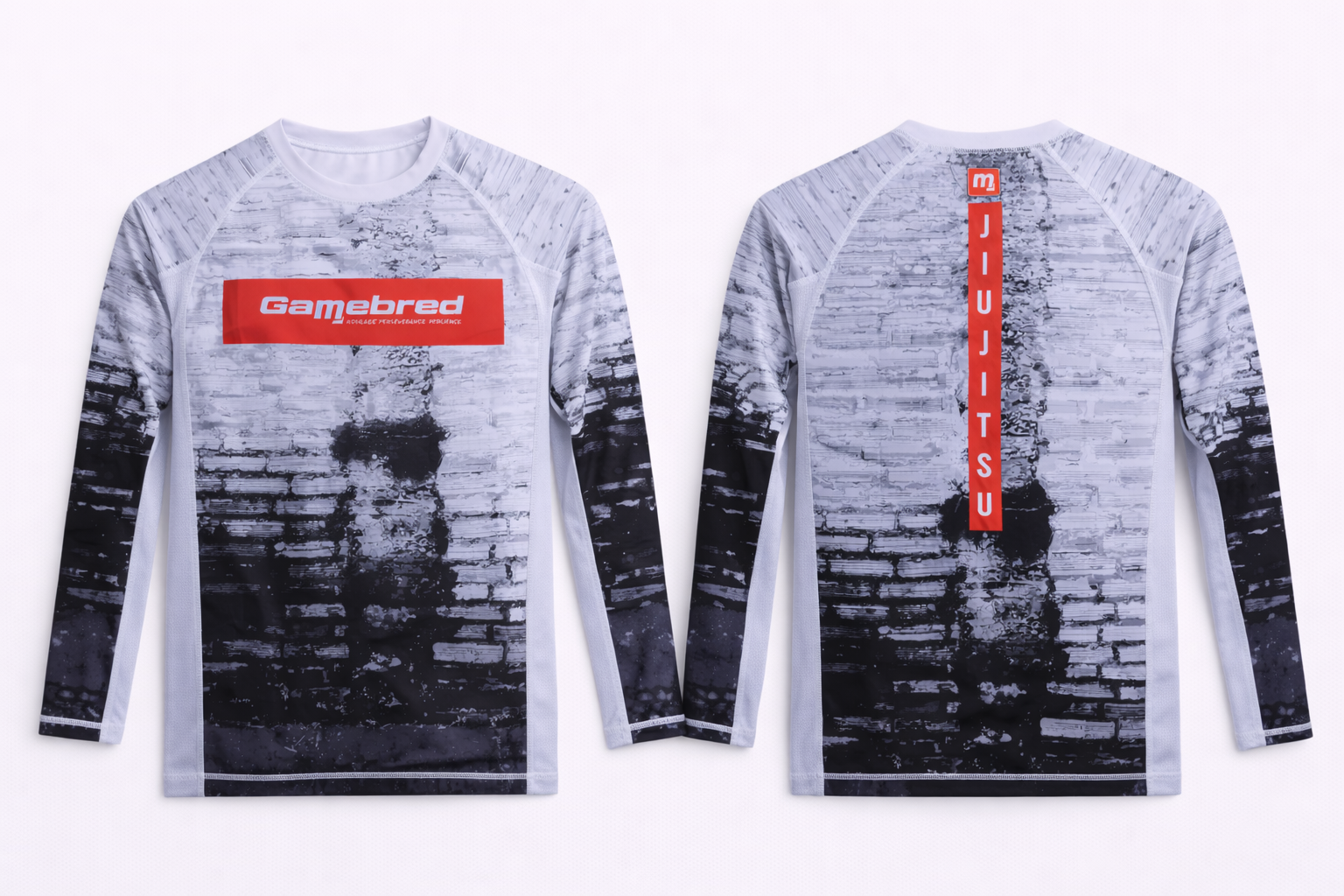 Gamebred Men’s Long Sleeve Rash Guard | MMA · BJJ · No-Gi · Training